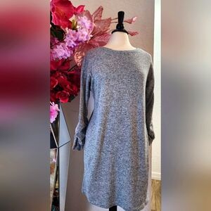 Gray Long Sleeve Women's Dress